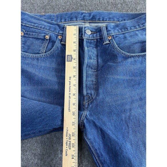 Levi's 501 CT Customized Tapered Original Jeans Blue Denim Cotton 32x32 (32x31) - Picture 10 of 13